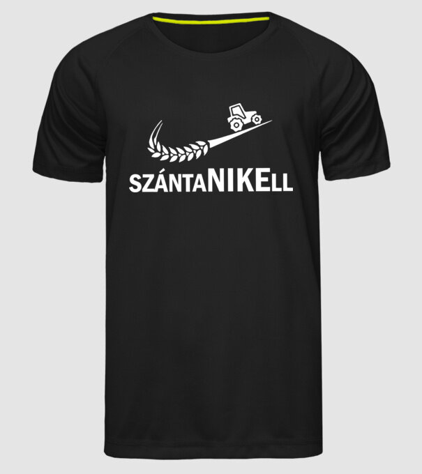 SzántaNIKEll minta fekete pólón