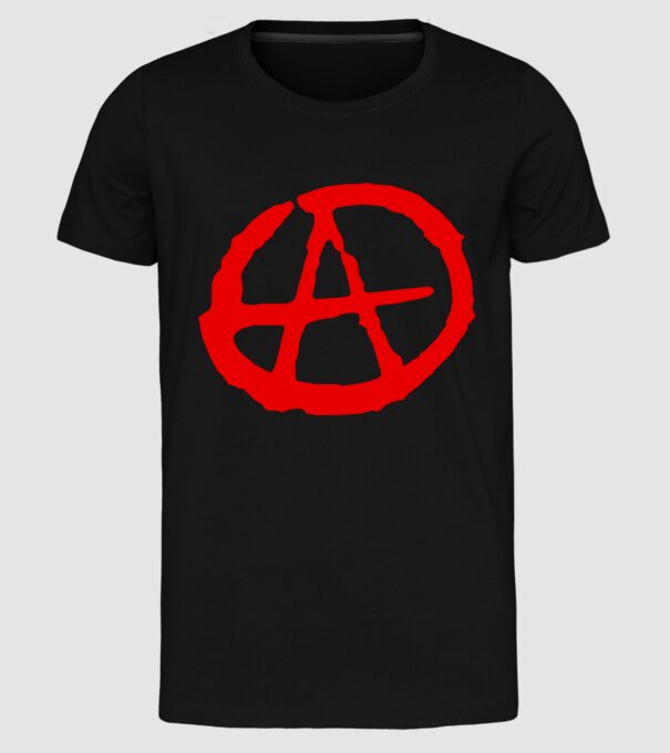 Anarchia minta fekete pólón