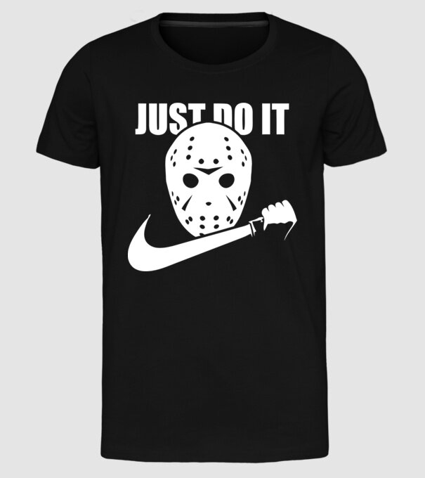 Jason - Just do it! minta fekete pólón