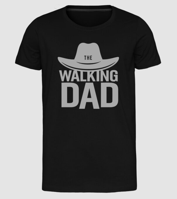 The Walking Dad minta fekete pólón