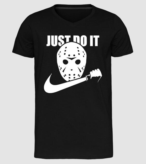 Jason - Just do it! minta fekete pólón