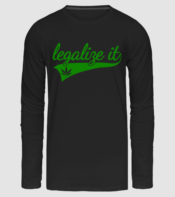 Legalize It! minta fekete pólón