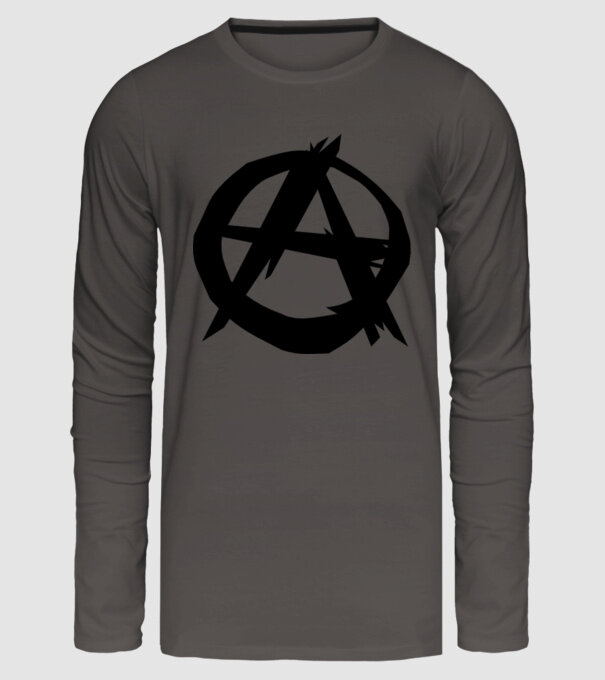 Anarchia minta sötétszürke pólón