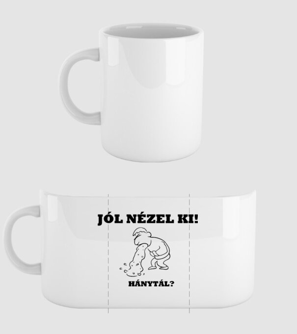 Jól nézel ki... minta fehér pólón