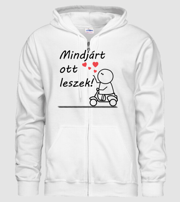 Várok Rád! (páros póló - fiú) minta fehér pólón