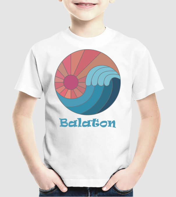Nap+víz+Balaton minta fehér pólón