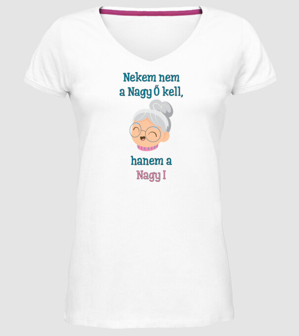 NagyI minta fehér pólón