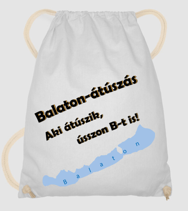 Balaton átúszás minta fehér pólón