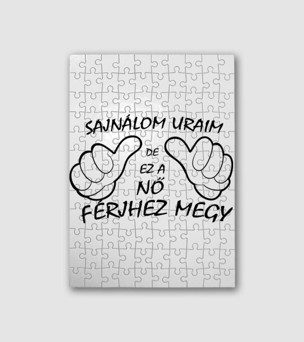 Férjhez megy minta fehér pólón