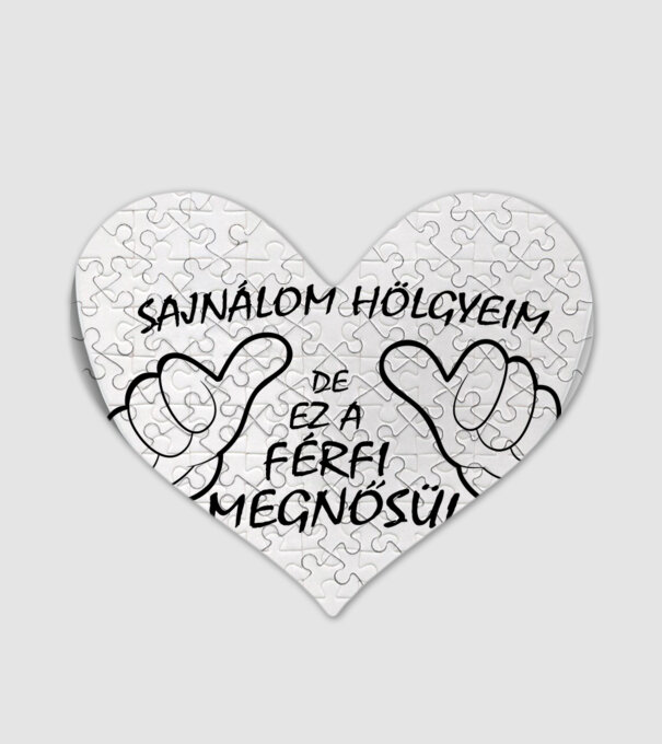 Ez a férfi megnősül minta fehér pólón