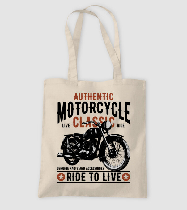 Motorcycle Ride To Live minta homokszín pólón