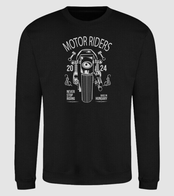 Motor Riders 2024 minta fekete pólón