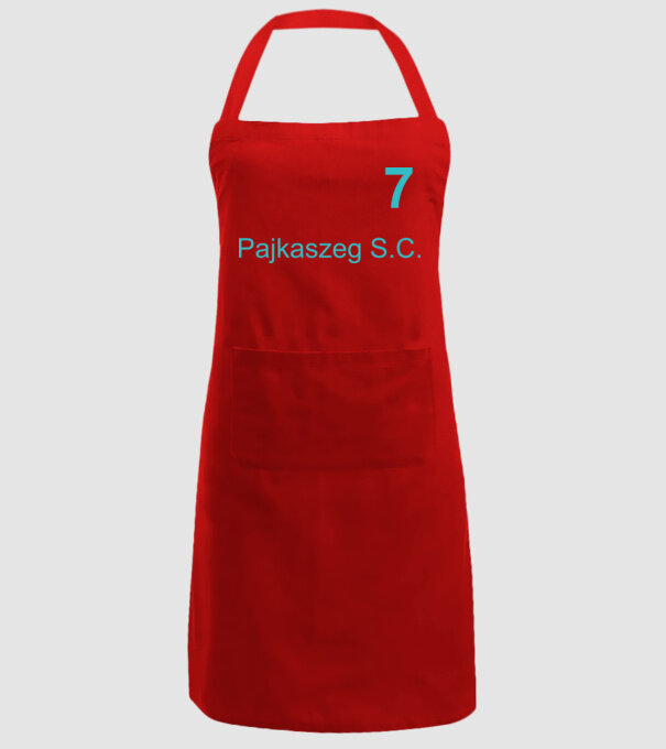 Pajkaszeg S. C. minta piros pólón