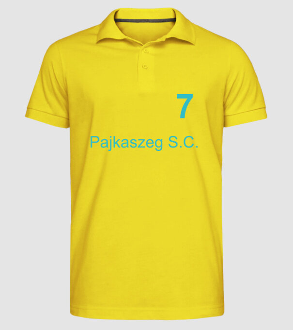 Pajkaszeg S. C. minta sárga pólón