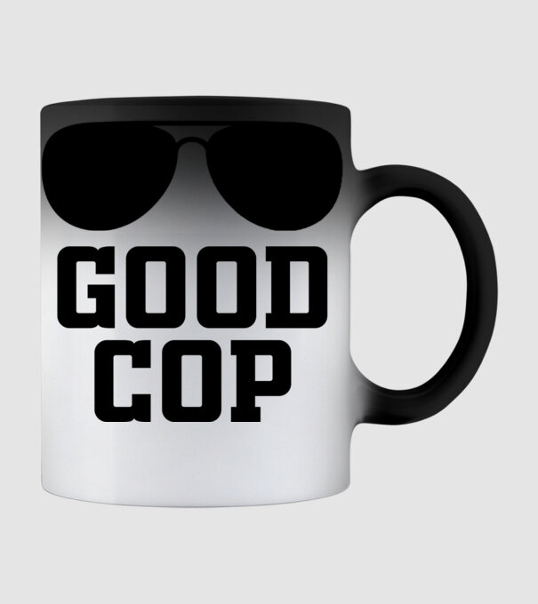GOOD COP minta fekete pólón