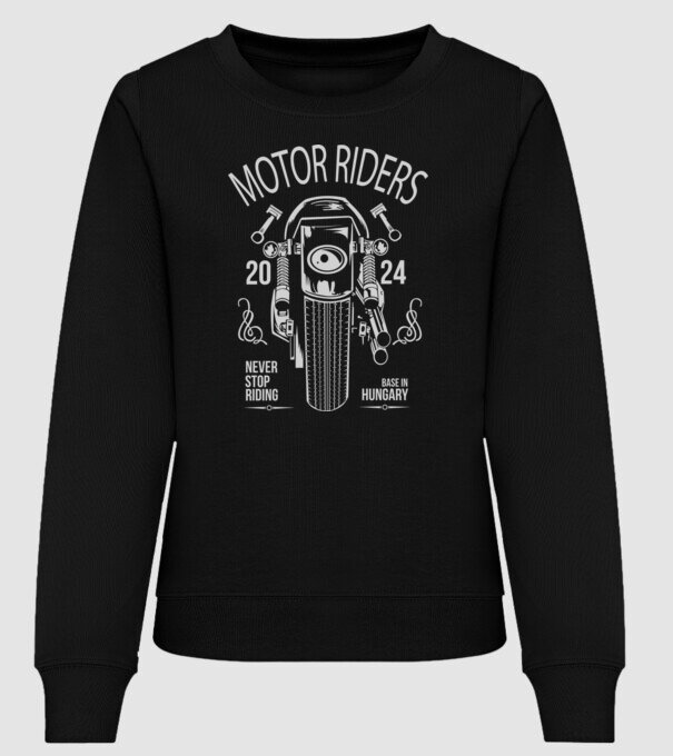 Motor Riders 2024 minta fekete pólón