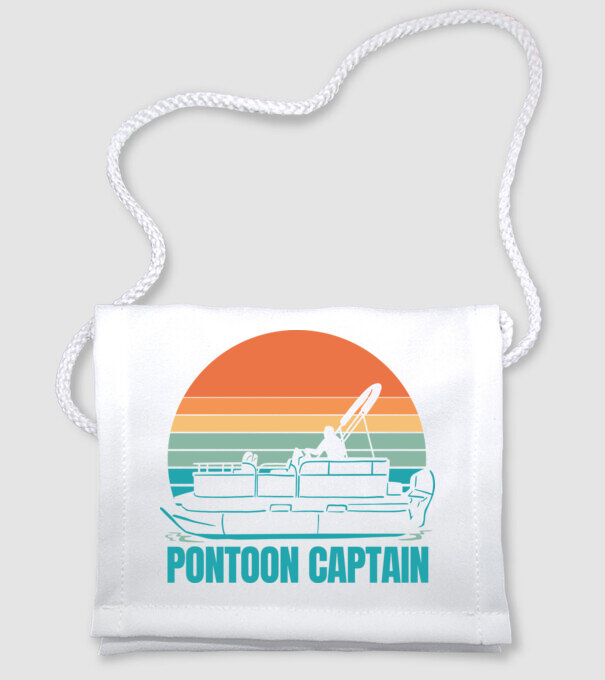 Ponton kapitány minta fehér pólón