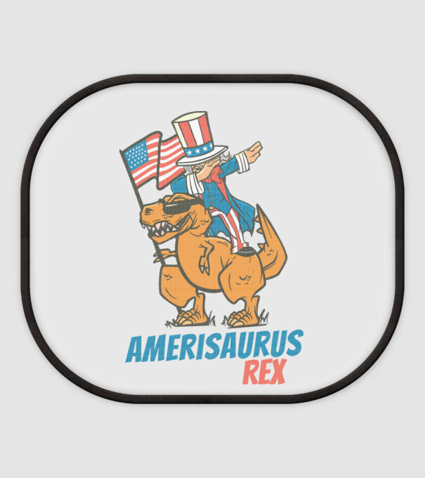 TRex Uncle Sam minta fehér pólón