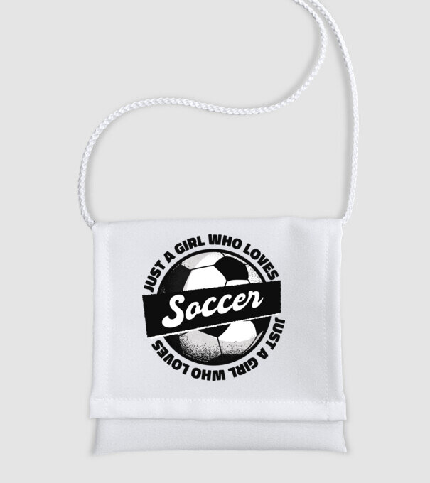Soccer minta fehér pólón