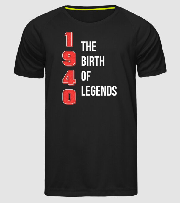 1940 the birth of legends minta fekete pólón