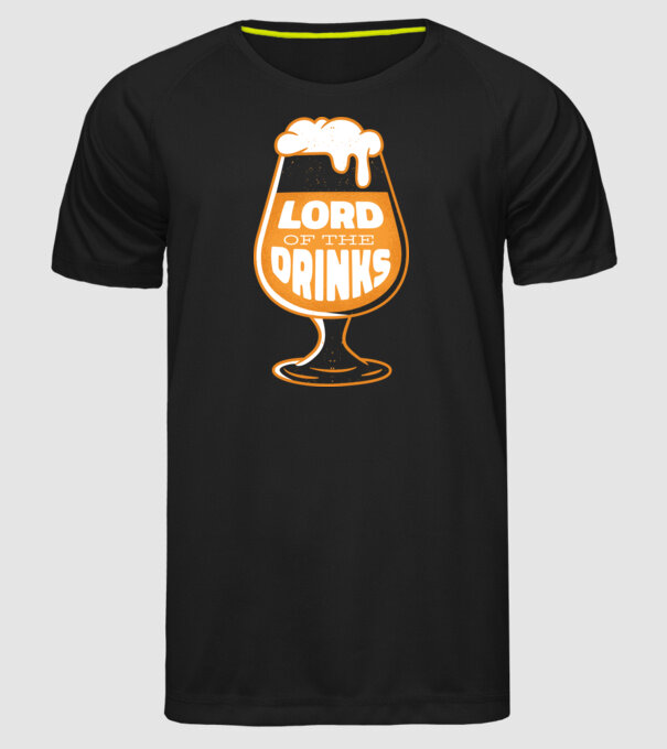 Lord of the Drinks Sör minta fekete pólón