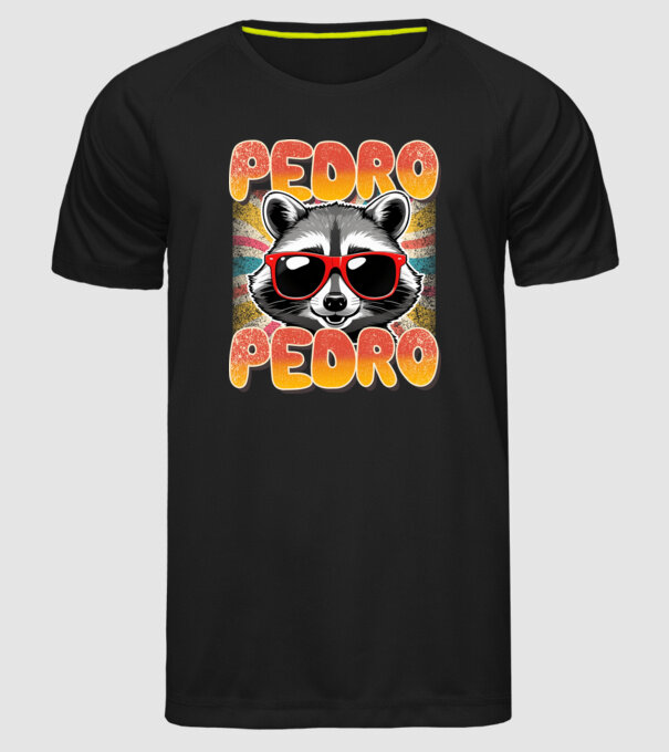 Pedro Pedro Groovy Retro minta fekete pólón