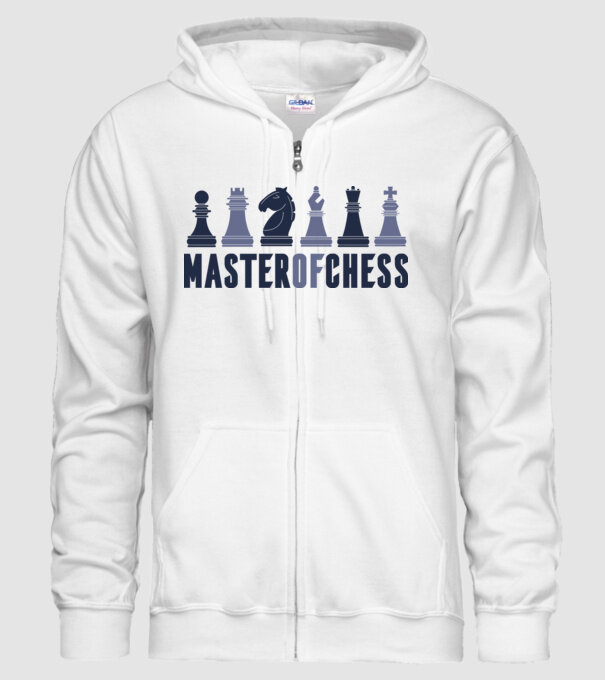 Master of Chess minta fehér pólón