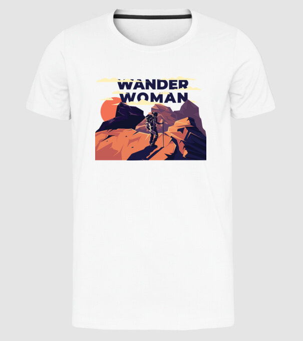Wander woman minta fehér pólón