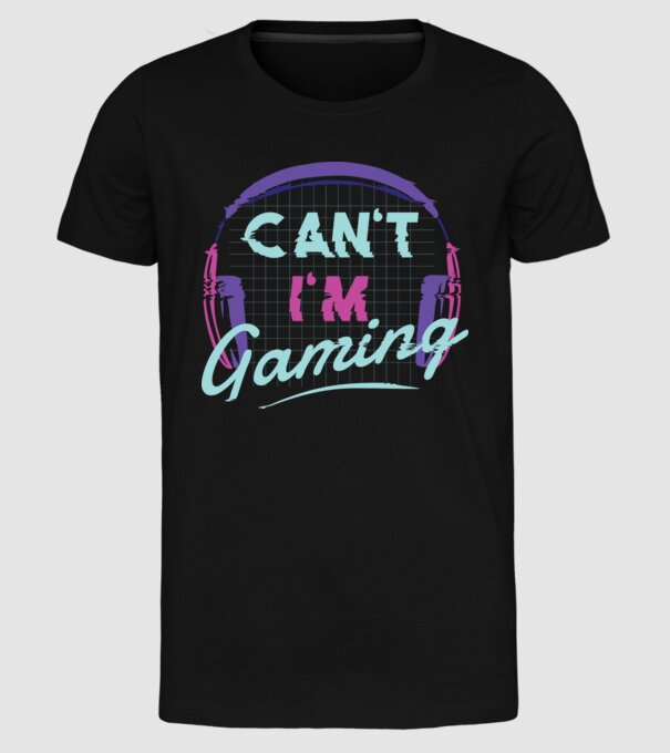 Can't I'm Gaming - Gamer minta fekete pólón