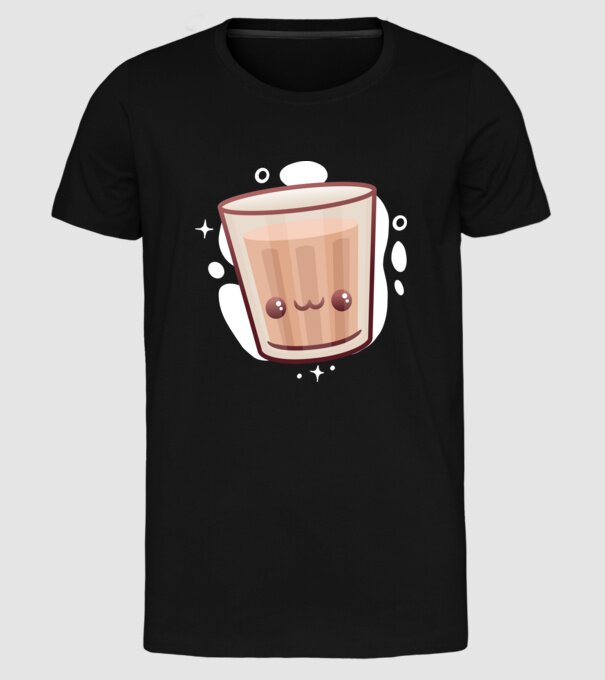 Chai latte minta fekete pólón