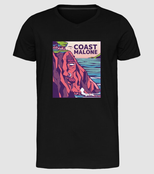 Coast Malone minta fekete pólón