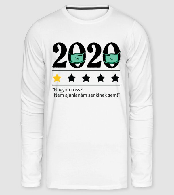 2020 maszkos értékelés - nagyon rossz minta fehér pólón