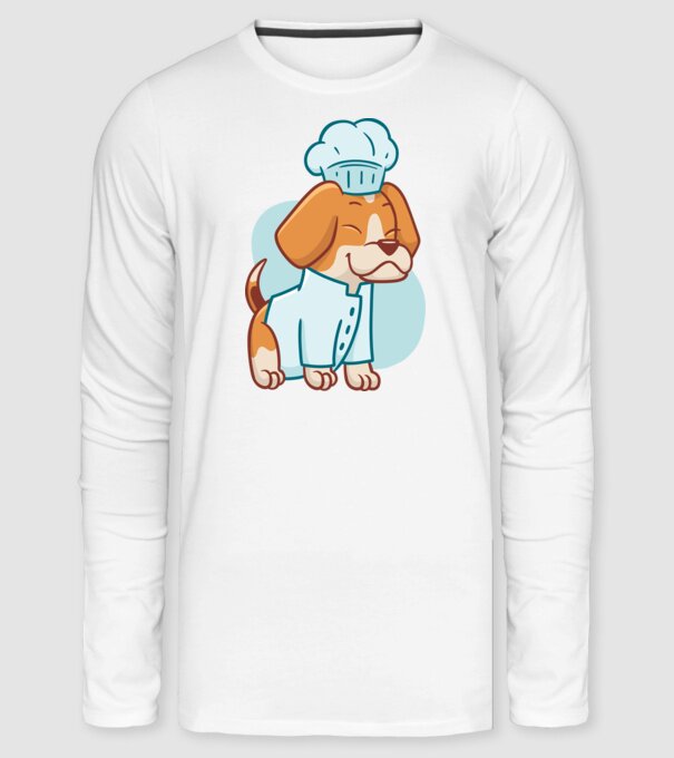 Szakács Beagle minta fehér pólón