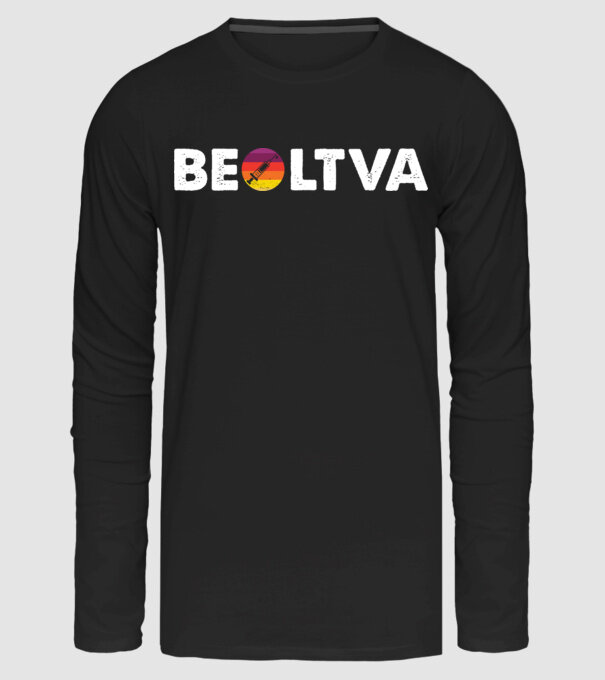 Beoltva Vakcina minta fekete pólón