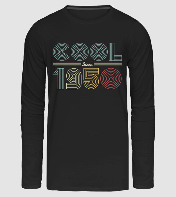 Cool Since 1950 minta fekete pólón