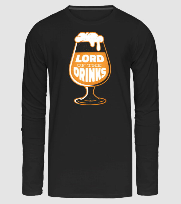 Lord of the Drinks Sör minta fekete pólón
