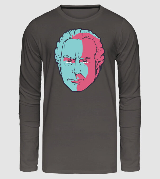 Immanuel Kant minta sötétszürke pólón
