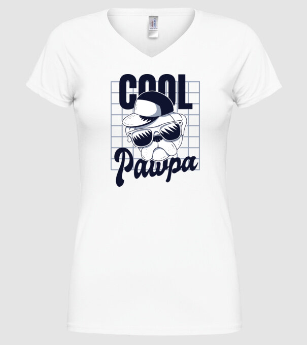 Cool Pawpa minta fehér pólón