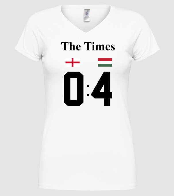 The Times - Anglia Magyarország 0-4 minta fehér pólón