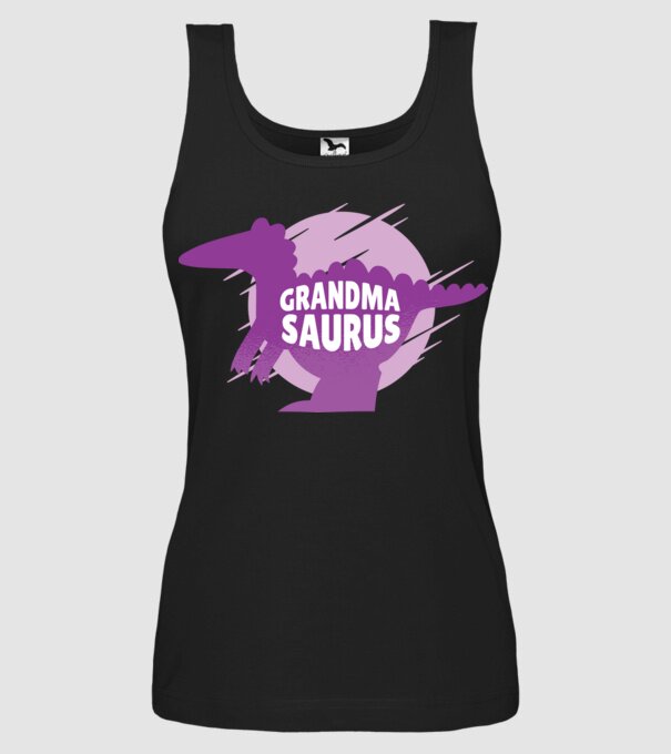 Grandma Saurus minta fekete pólón