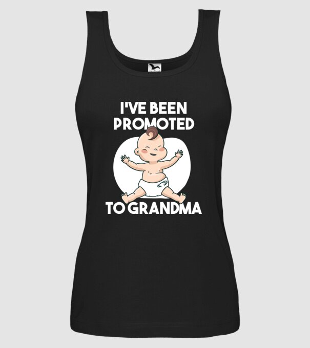 Nagymama lettem minta fekete pólón