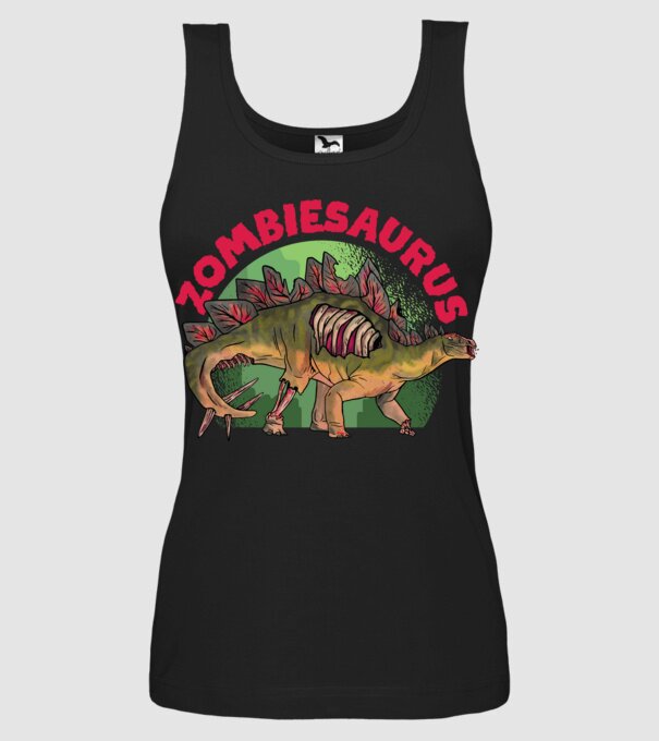 Zombiesaurus minta fekete pólón