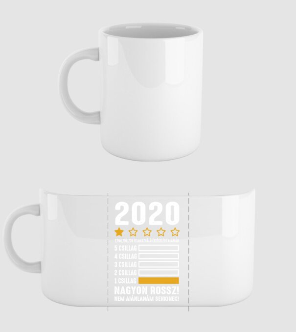2020 értékelés - nagyon rossz minta fehér pólón