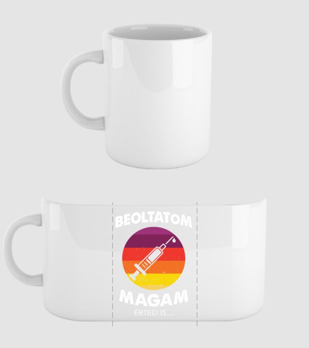 Beoltatom magam, Érted is... minta fehér pólón