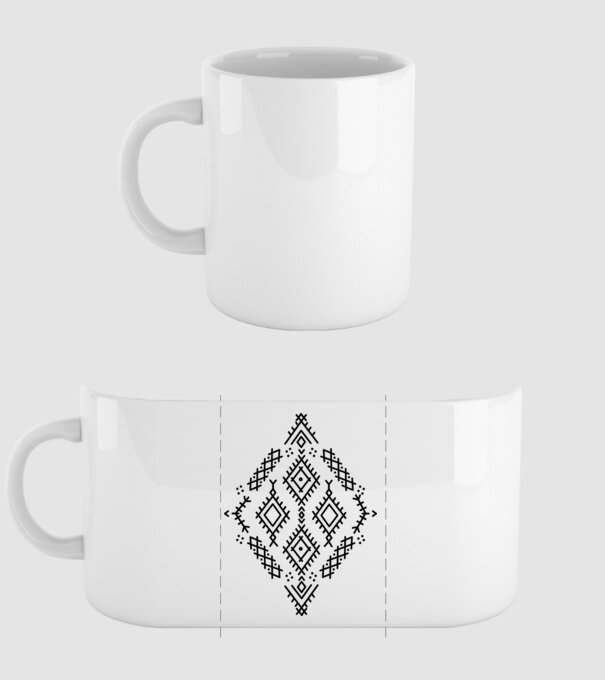Berbere Symbol minta fehér pólón