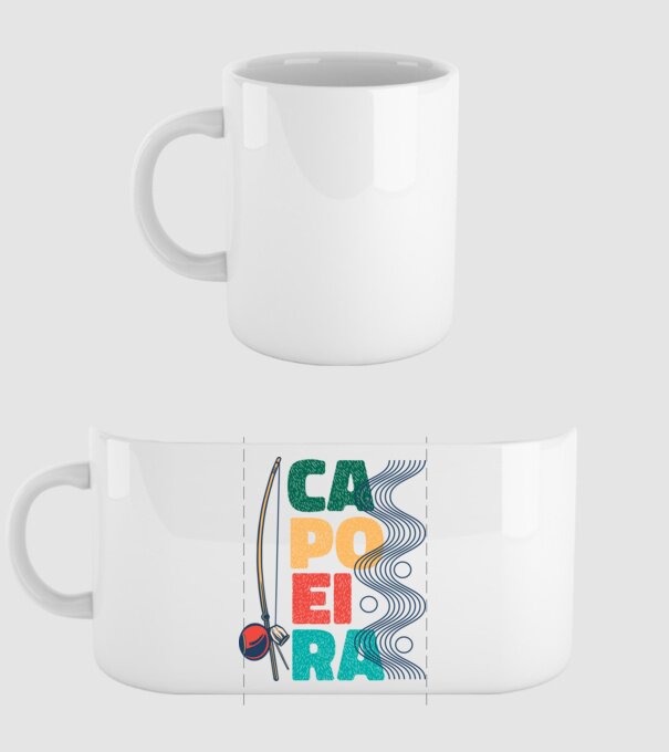 Capoeira minta fehér pólón