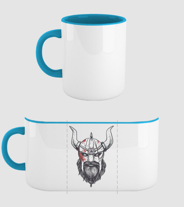 Viking minta világoskék pólón