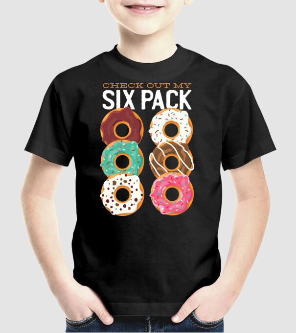 Check out my Six Pack minta fekete pólón