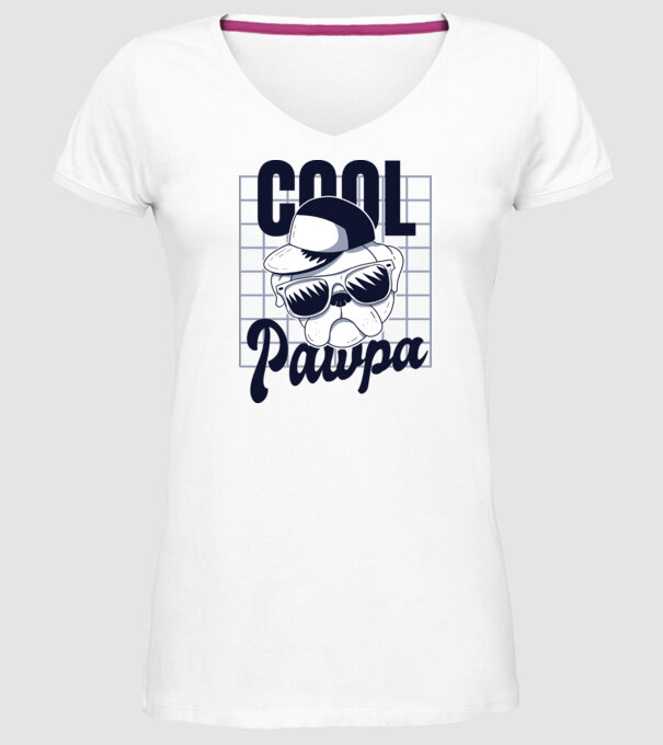 Cool Pawpa minta fehér pólón