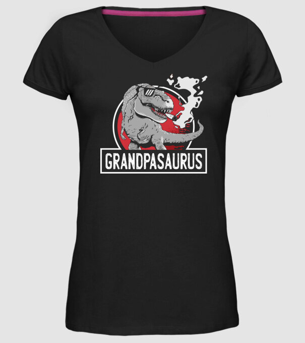 Grandpasaurus T-rex minta fekete pólón
